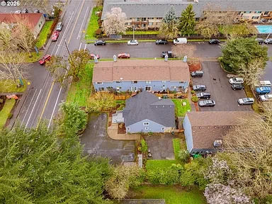 Aerial view of the property